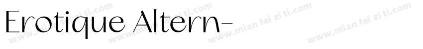 Erotique Altern字体转换